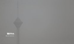 خیزش گرد و خاک در دامنه های جنوبی البرز